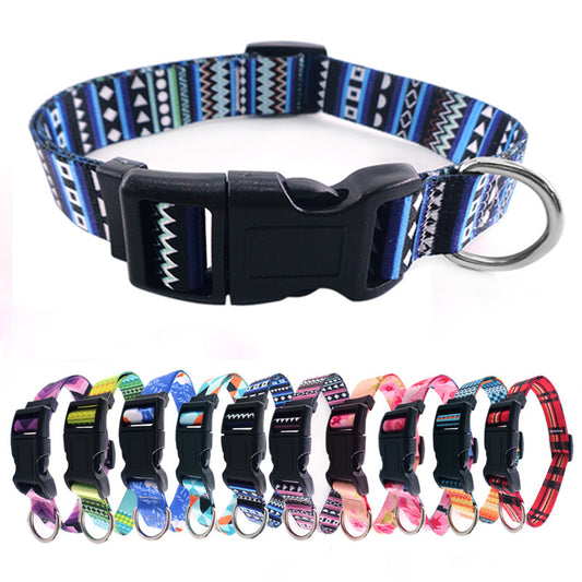 Pet Products Digital Printing Pet Collars Bohemian Collars National Style Dog Collars