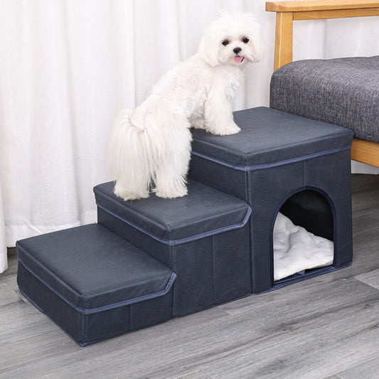 Cat Kennel Cage Multifunctional Dog Stairs Upper Bed Sofa Puppy Climbing Pet Supplies