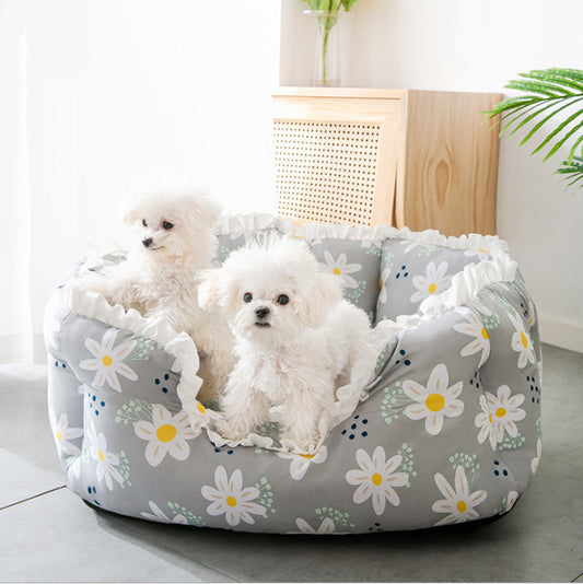 Kennel Four Seasons Small Dog Bed Dog Cat Nest Four Seasons Universal Removable And Washable Pet Supplies