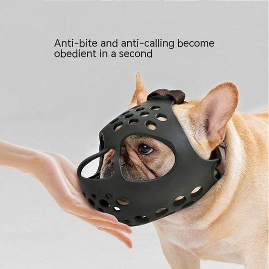 Dog Soft Rubber Mouth Cover Anti-bite Mask Pet Supplies